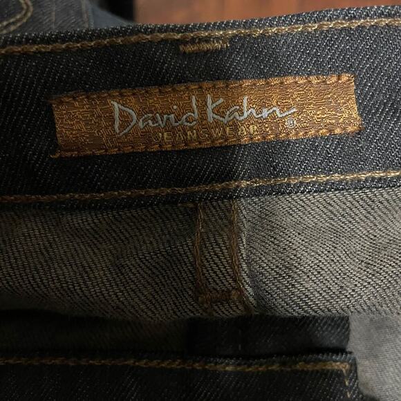 NWT David Kahn Nikki Low Rise Straight Leg Dark Wash Jeans - Picture 9 of 11